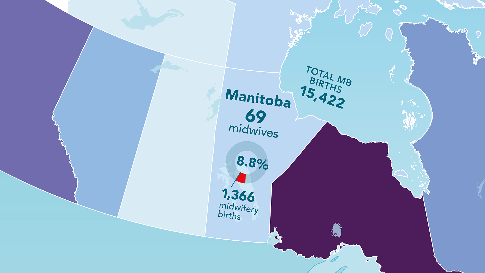 Midwifery Map Manitoba