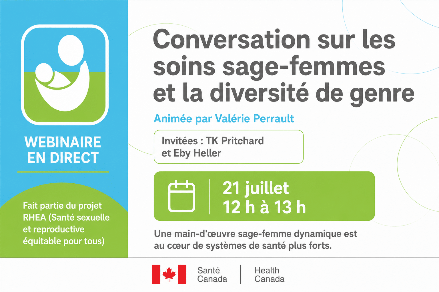 Webinaire : Conversation sur les soins sages-femmes et la diversité de genre